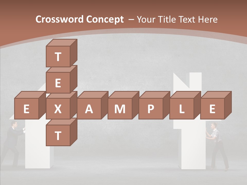 Idea Blue Person PowerPoint Template