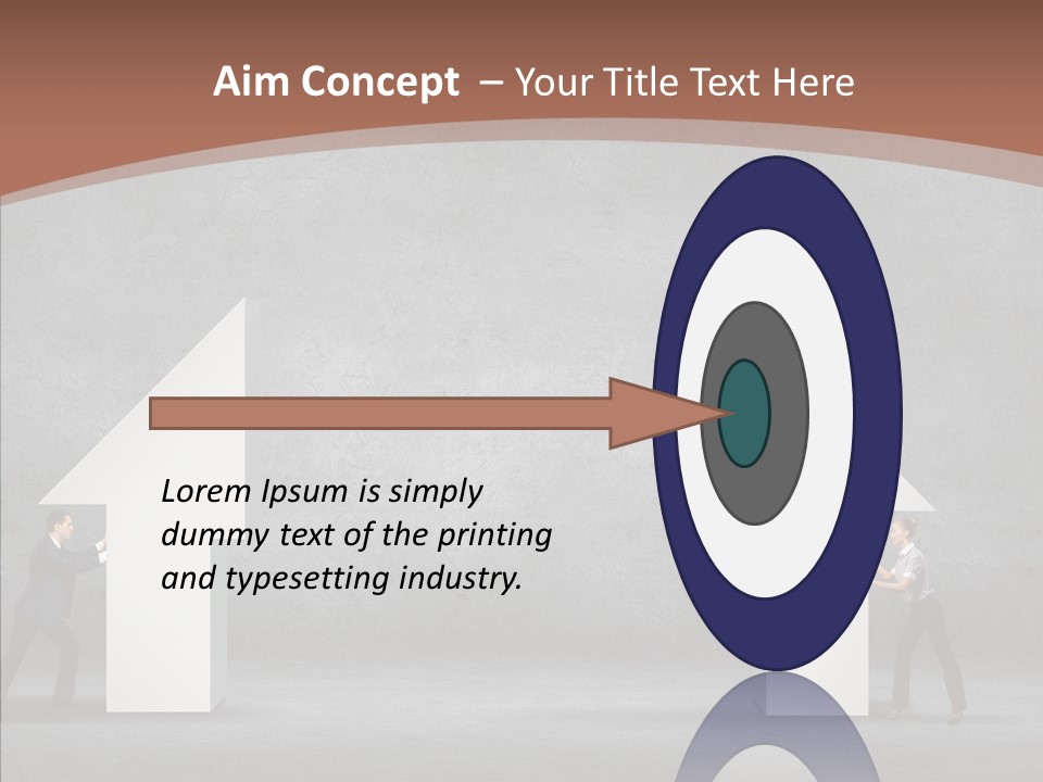 Idea Blue Person PowerPoint Template