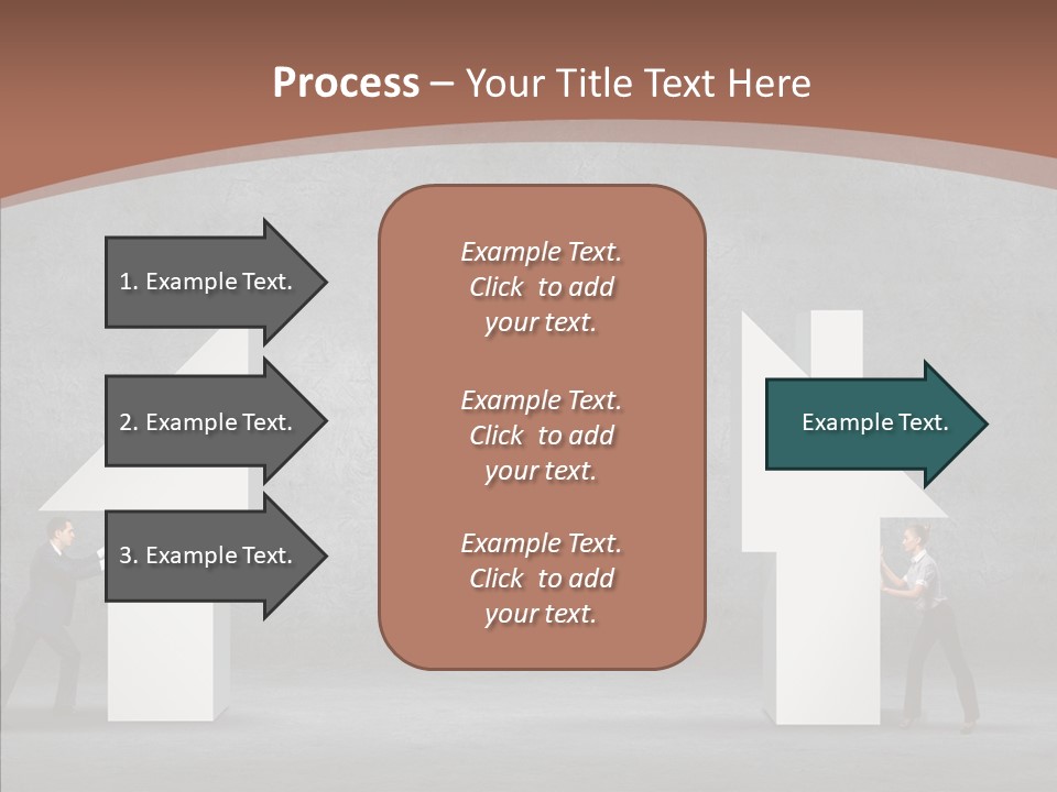 Idea Blue Person PowerPoint Template