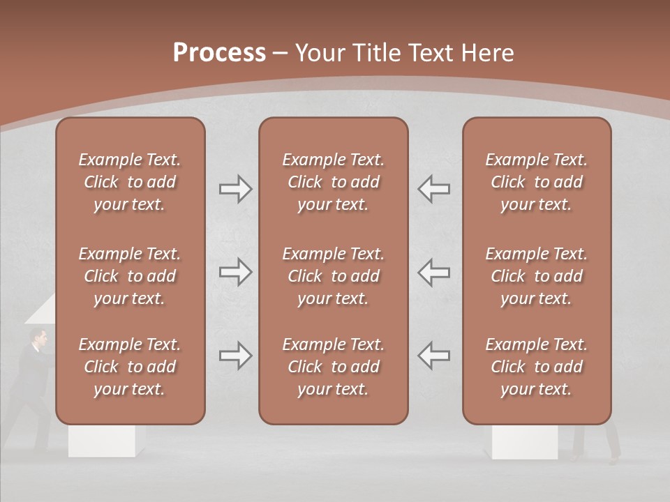 Idea Blue Person PowerPoint Template