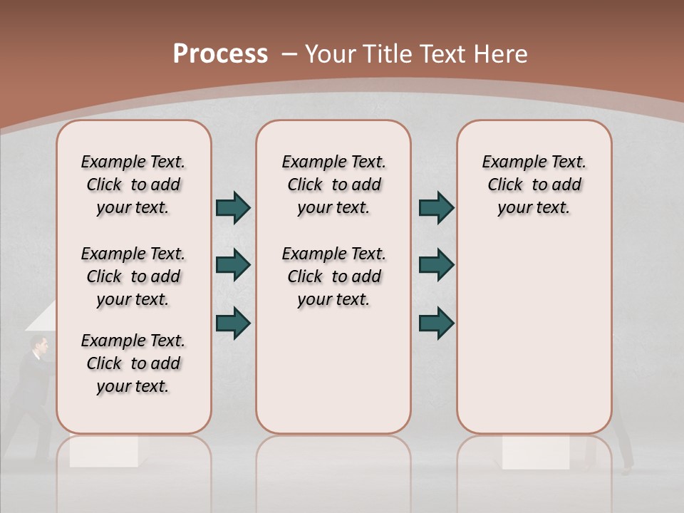 Idea Blue Person PowerPoint Template