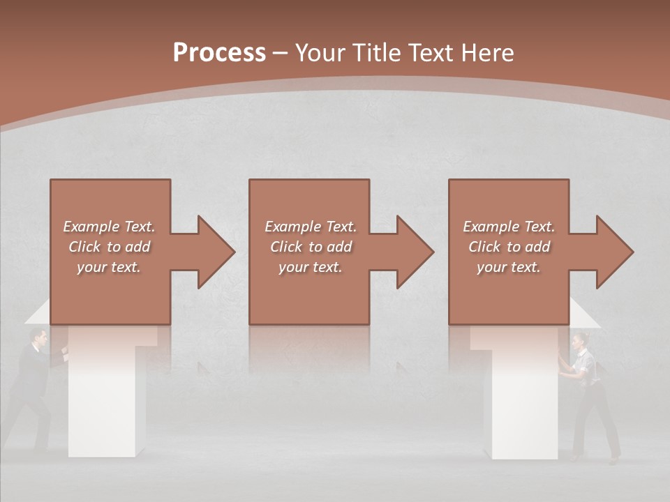 Idea Blue Person PowerPoint Template