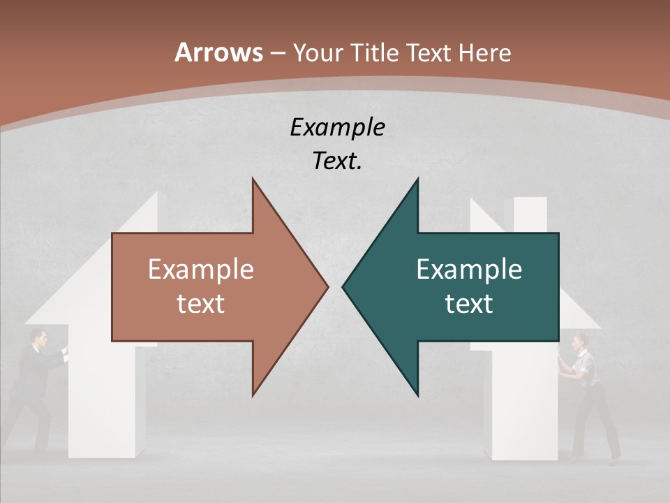 Idea Blue Person PowerPoint Template