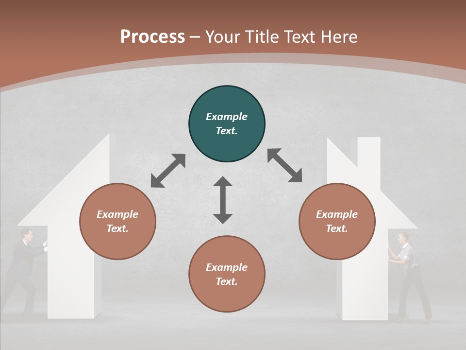 Idea Blue Person PowerPoint Template
