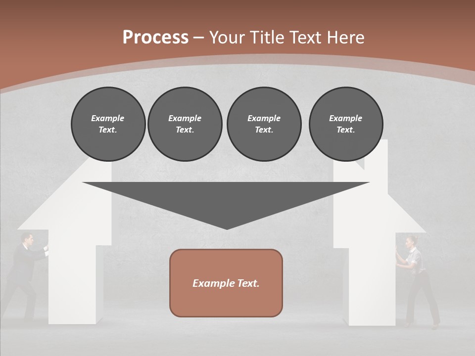 Idea Blue Person PowerPoint Template