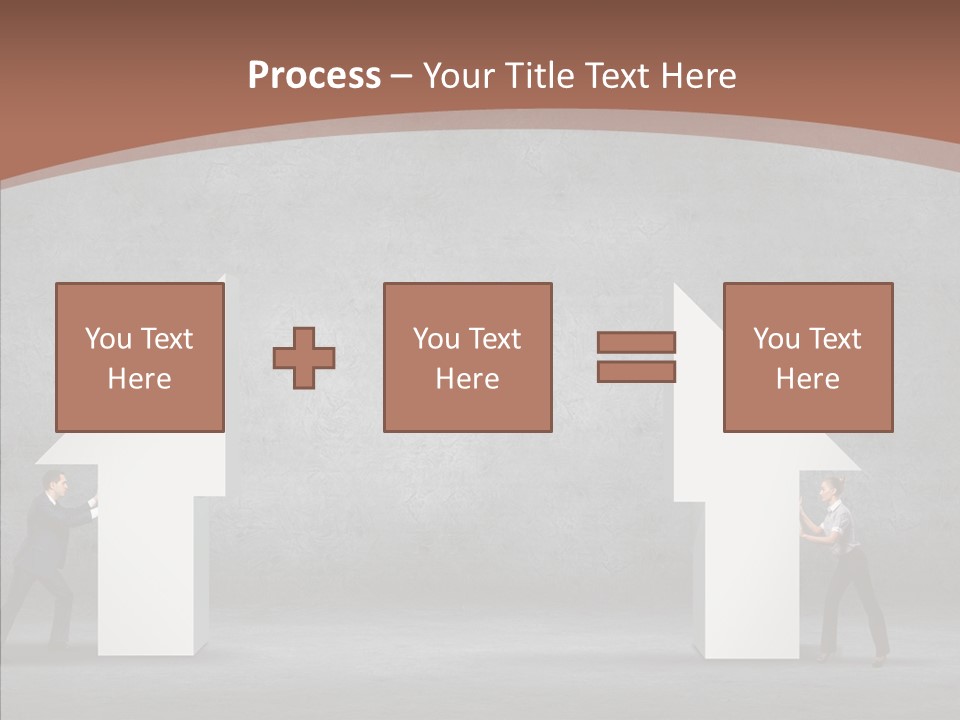 Idea Blue Person PowerPoint Template