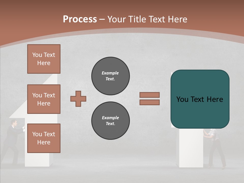 Idea Blue Person PowerPoint Template
