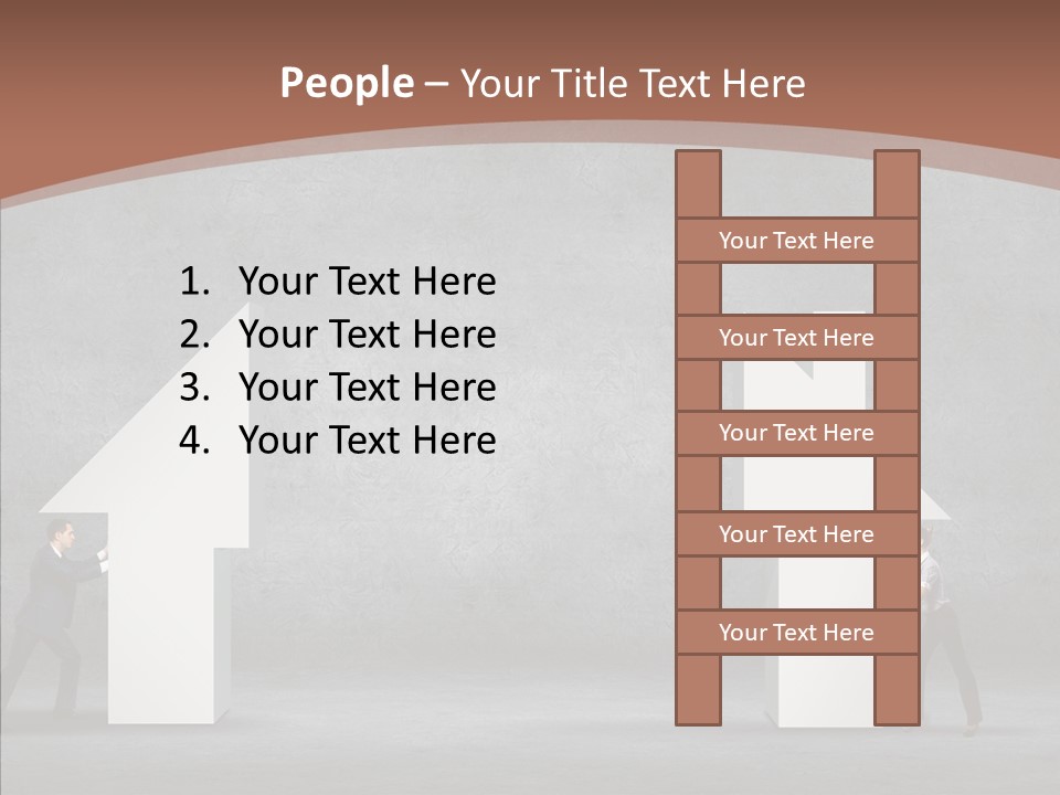 Idea Blue Person PowerPoint Template