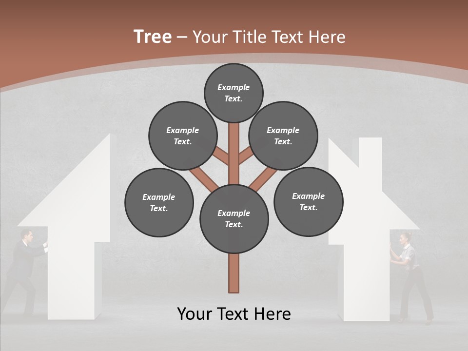 Idea Blue Person PowerPoint Template