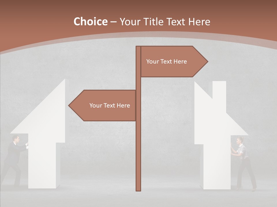 Idea Blue Person PowerPoint Template