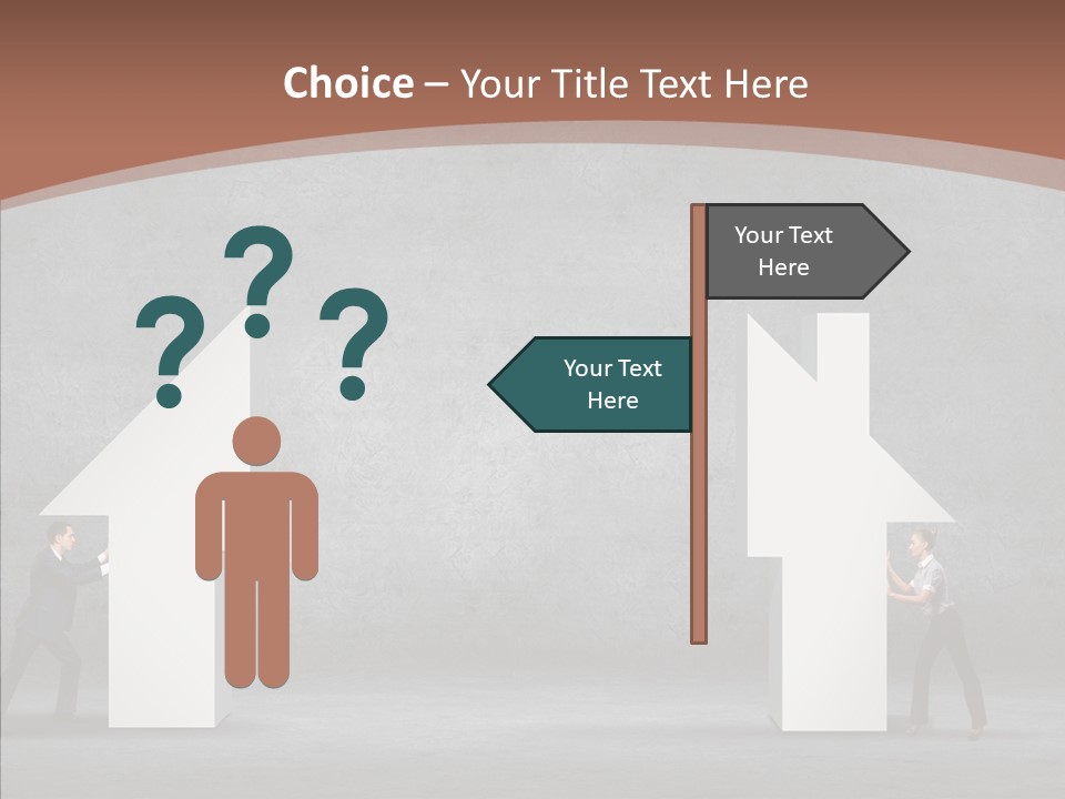 Idea Blue Person PowerPoint Template