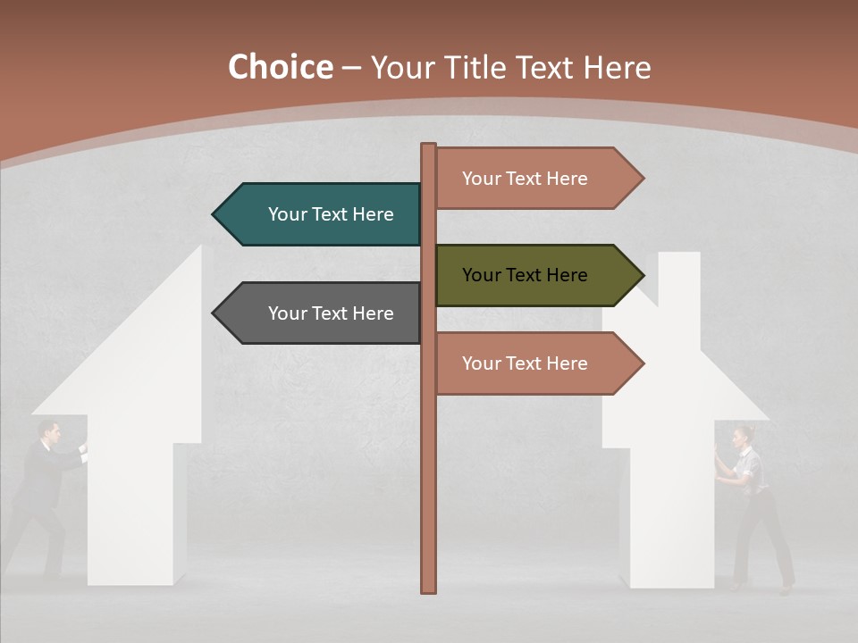 Idea Blue Person PowerPoint Template