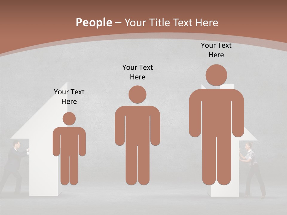 Idea Blue Person PowerPoint Template