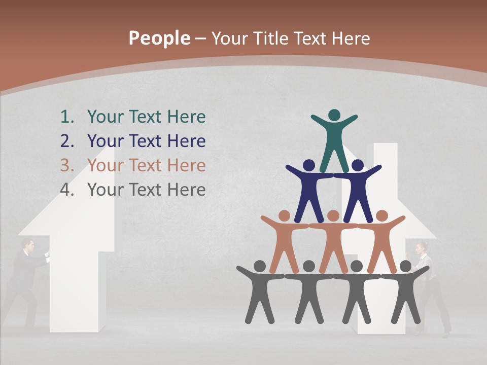 Idea Blue Person PowerPoint Template