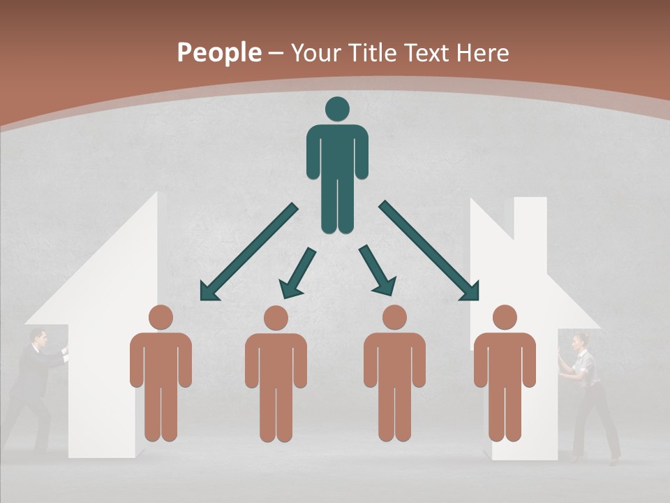 Idea Blue Person PowerPoint Template