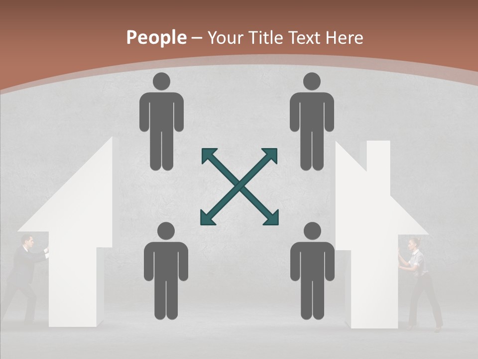 Idea Blue Person PowerPoint Template