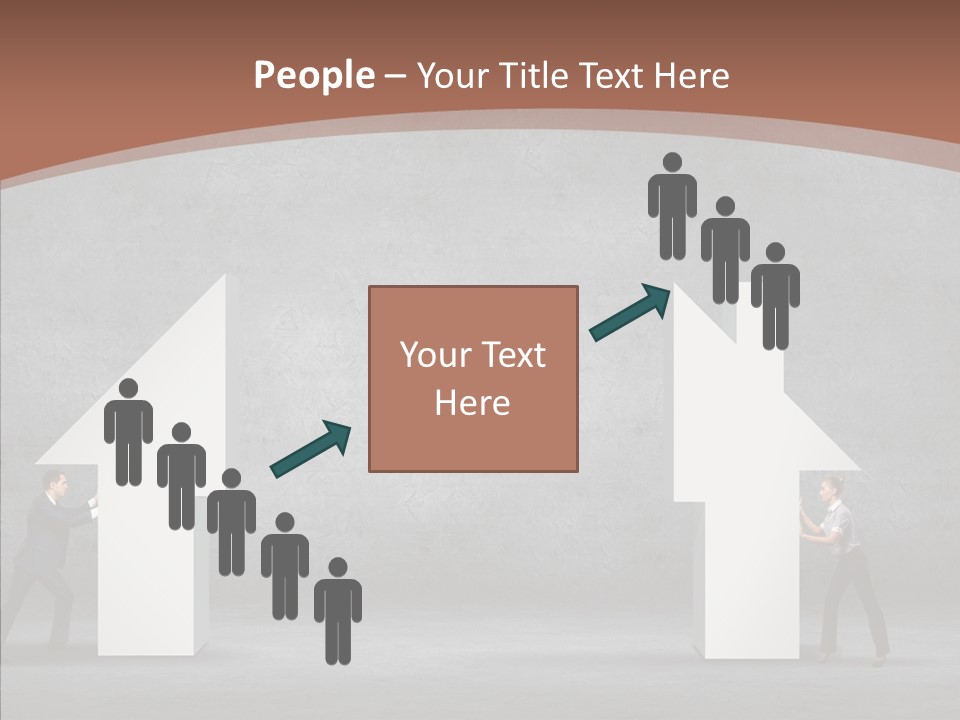 Idea Blue Person PowerPoint Template