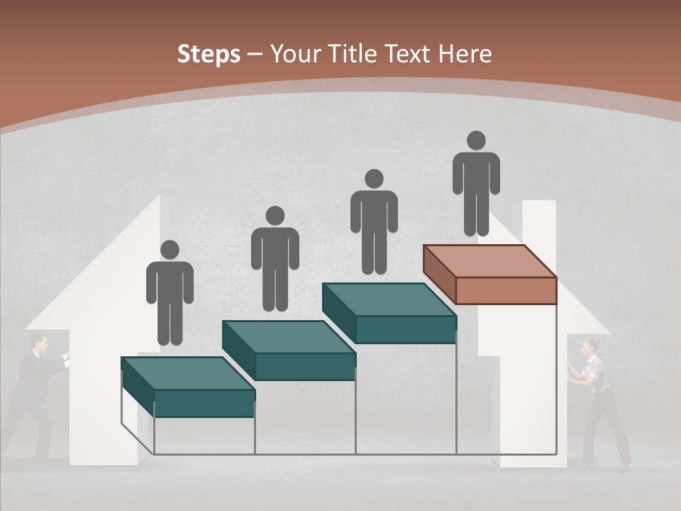 Idea Blue Person PowerPoint Template