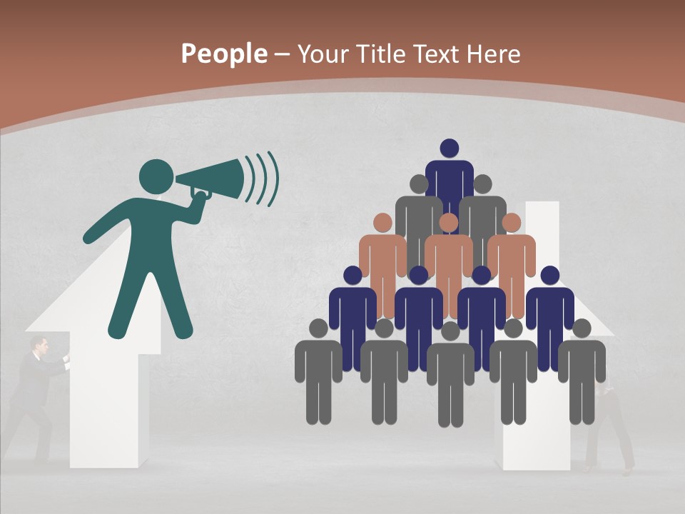 Idea Blue Person PowerPoint Template