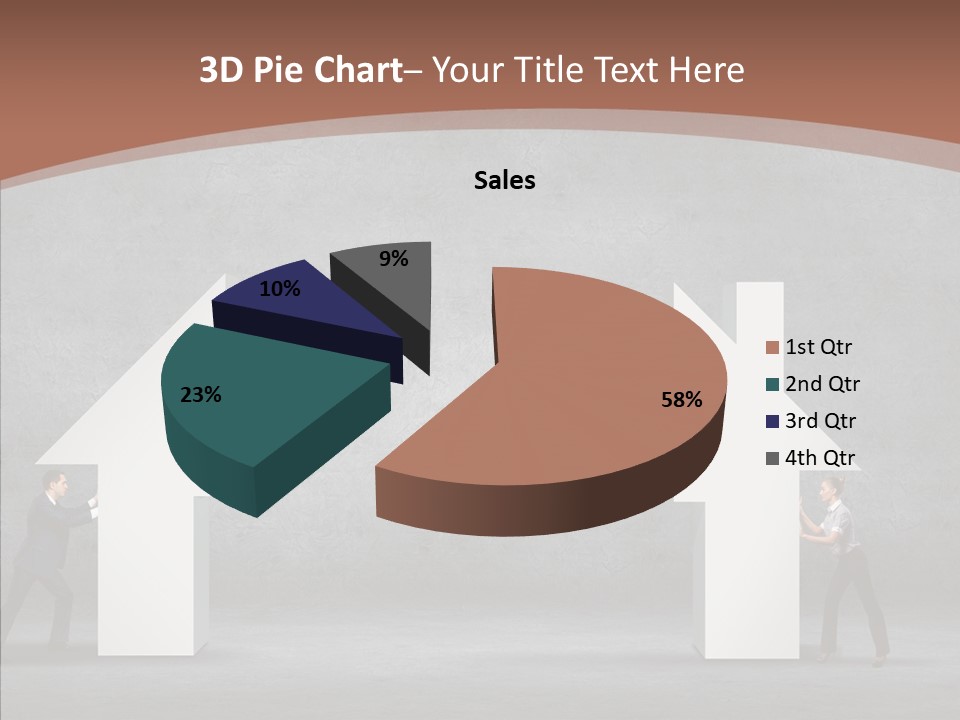 Idea Blue Person PowerPoint Template