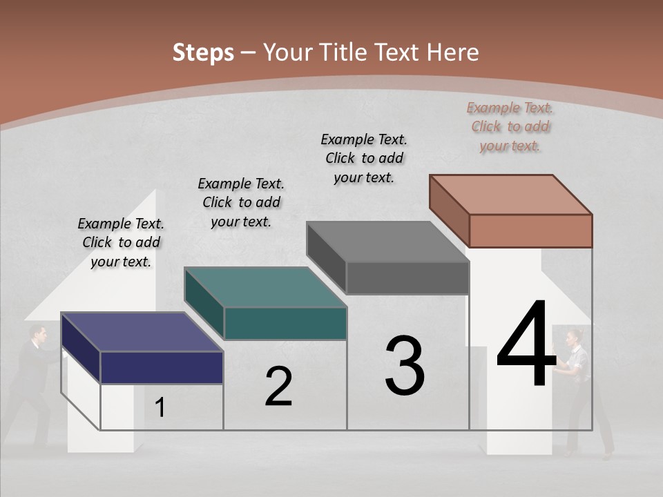 Idea Blue Person PowerPoint Template