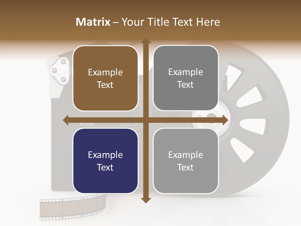 Object Black Media PowerPoint Template