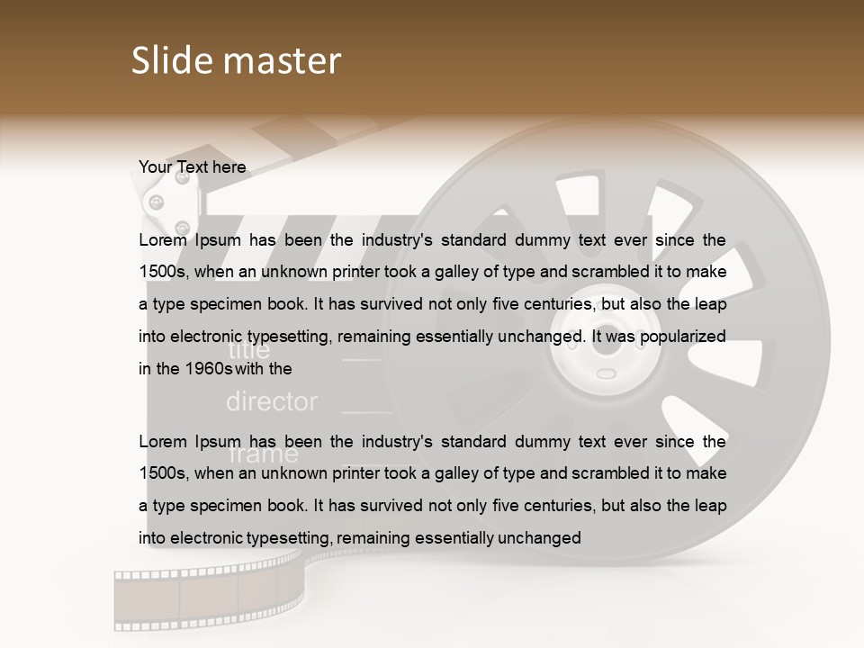 Object Black Media PowerPoint Template