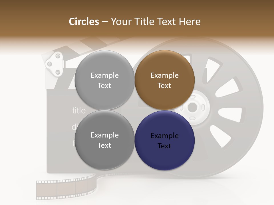 Object Black Media PowerPoint Template