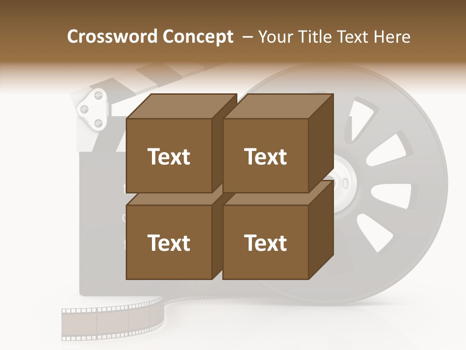 Object Black Media PowerPoint Template