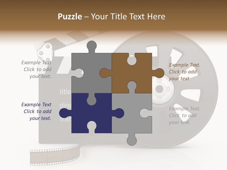 Object Black Media PowerPoint Template