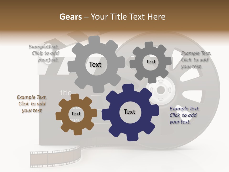 Object Black Media PowerPoint Template