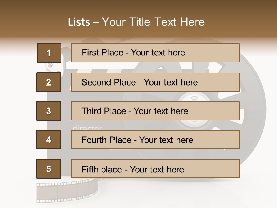 Object Black Media PowerPoint Template