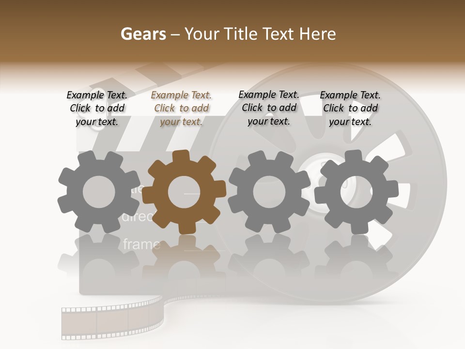 Object Black Media PowerPoint Template