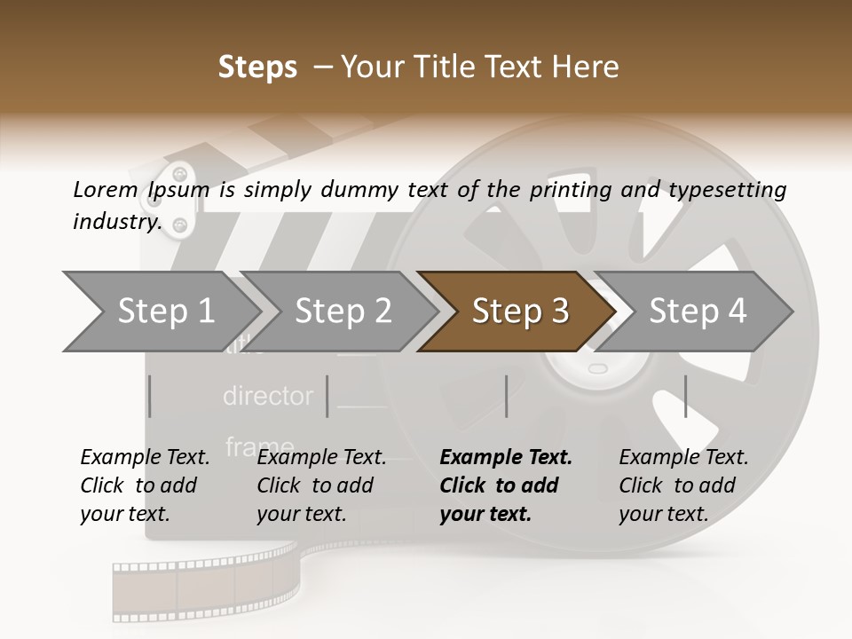 Object Black Media PowerPoint Template