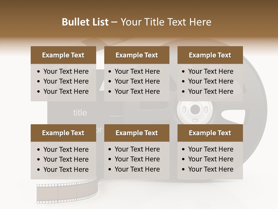 Object Black Media PowerPoint Template