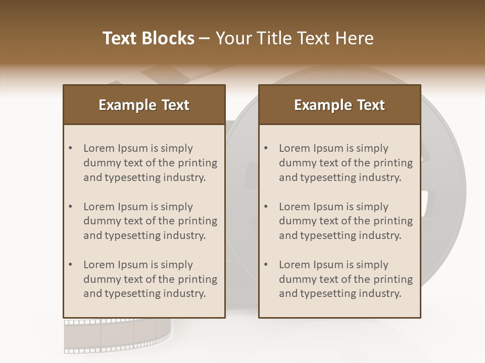 Object Black Media PowerPoint Template