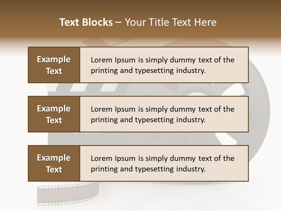 Object Black Media PowerPoint Template