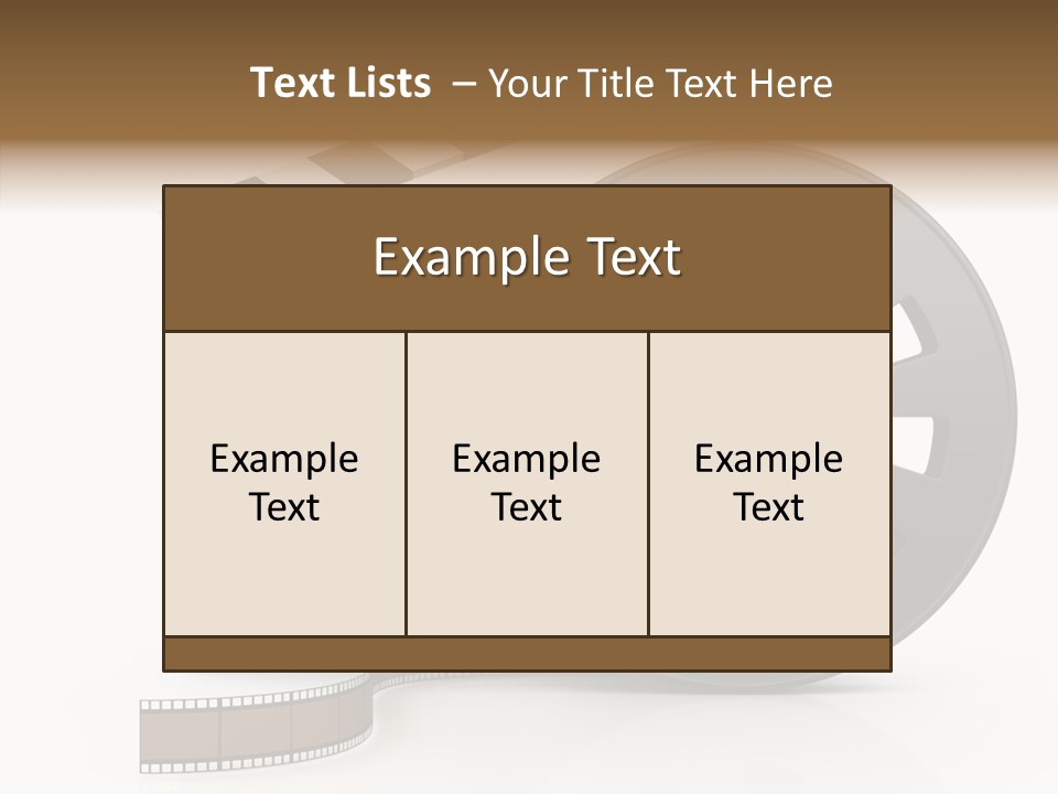 Object Black Media PowerPoint Template