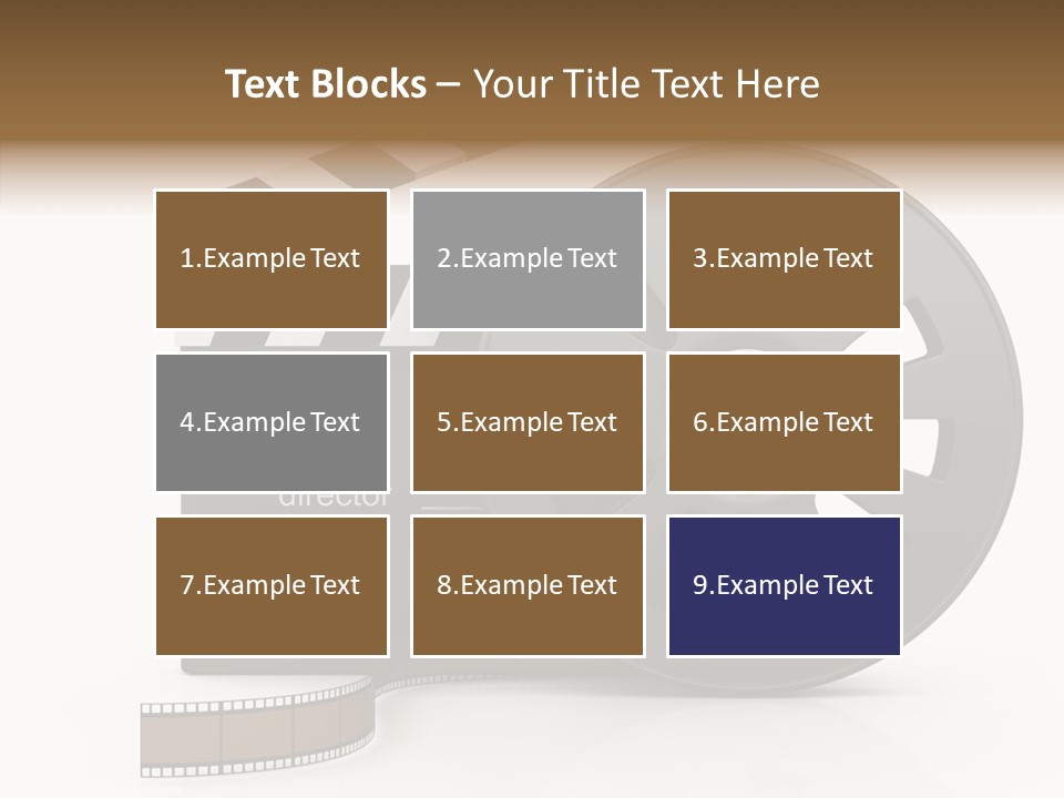 Object Black Media PowerPoint Template