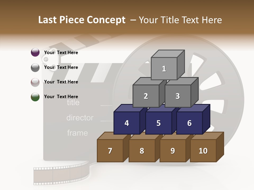 Object Black Media PowerPoint Template