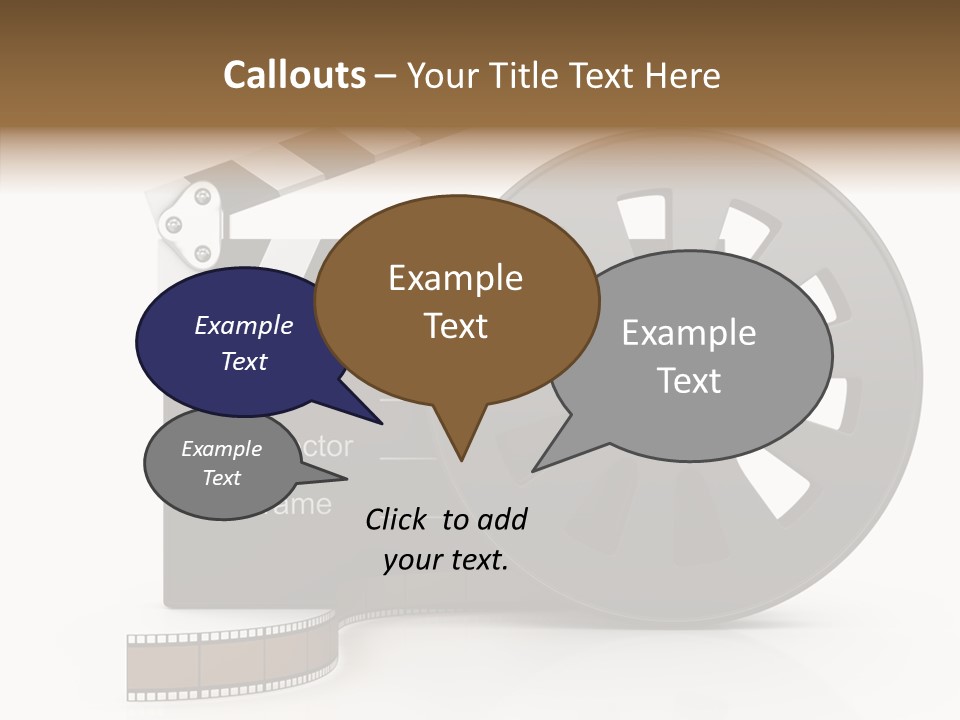 Object Black Media PowerPoint Template