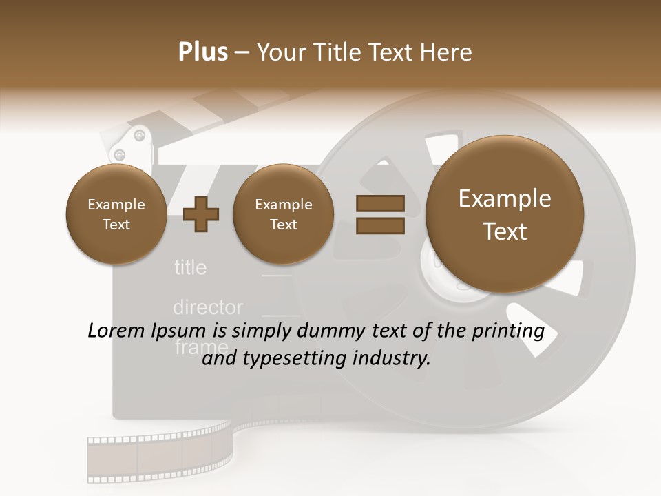 Object Black Media PowerPoint Template