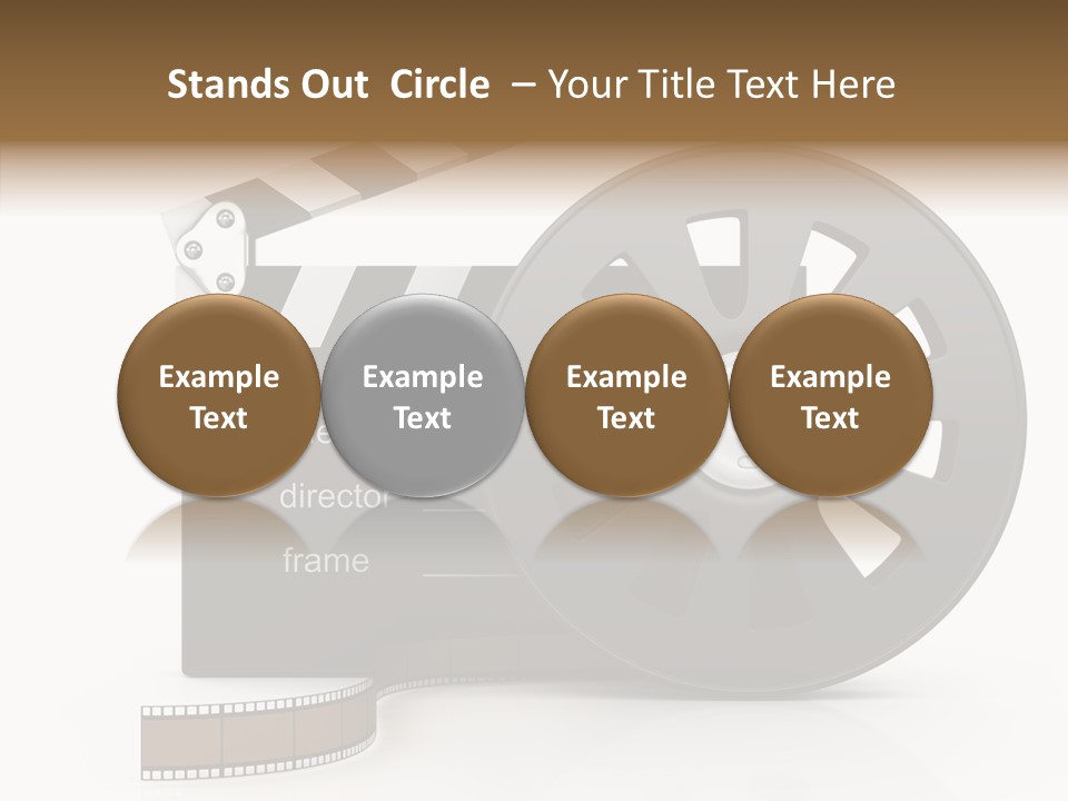 Object Black Media PowerPoint Template