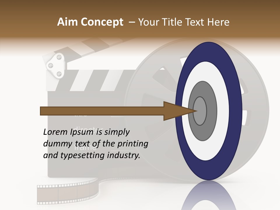 Object Black Media PowerPoint Template