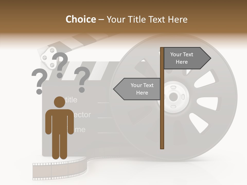 Object Black Media PowerPoint Template