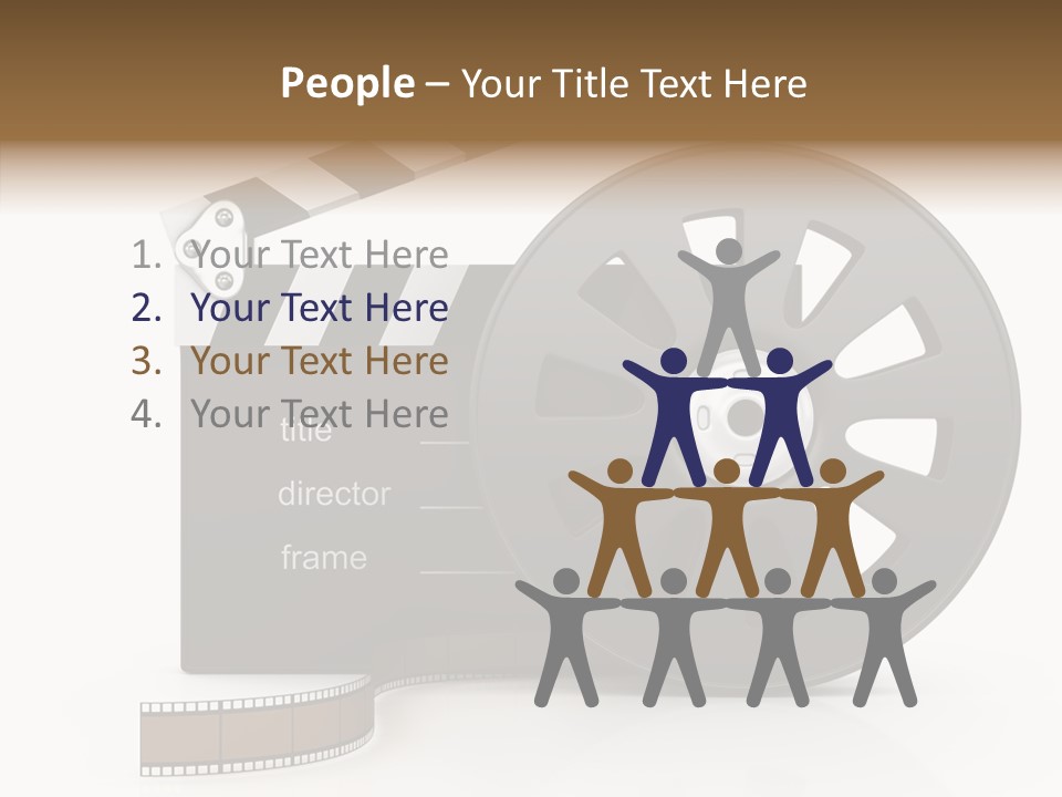 Object Black Media PowerPoint Template