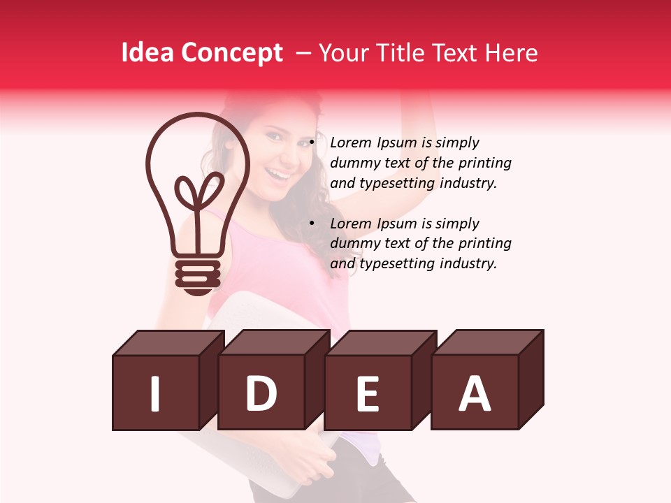 Smiling  Happy PowerPoint Template