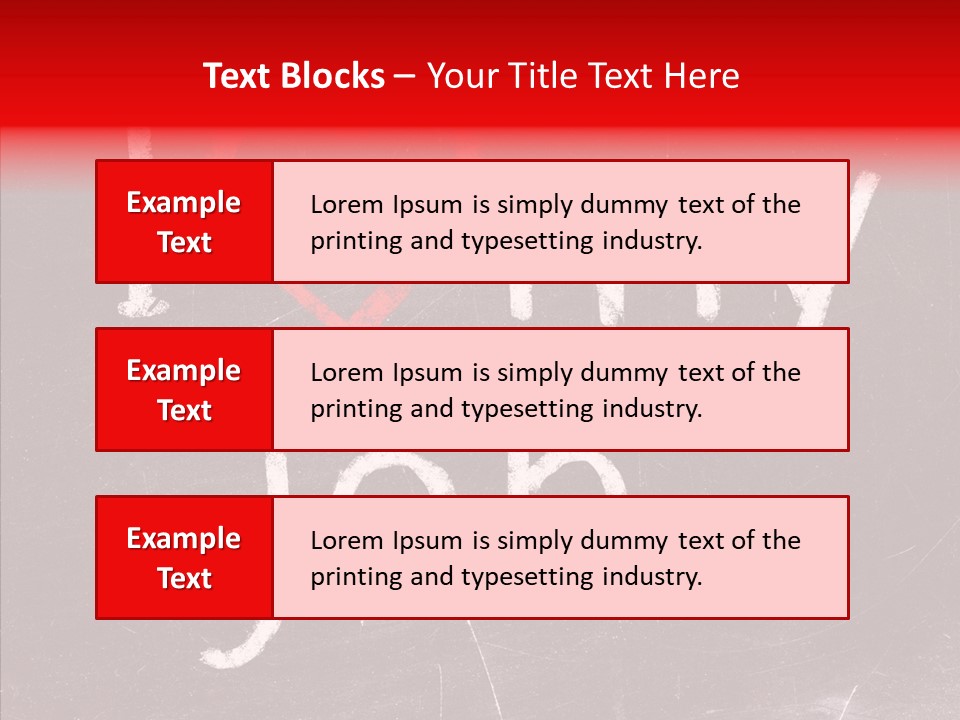 Leadership Text Teamwork PowerPoint Template