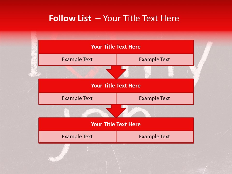 Leadership Text Teamwork PowerPoint Template
