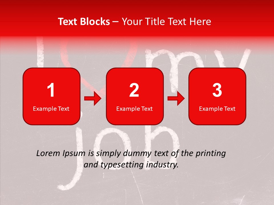 Leadership Text Teamwork PowerPoint Template